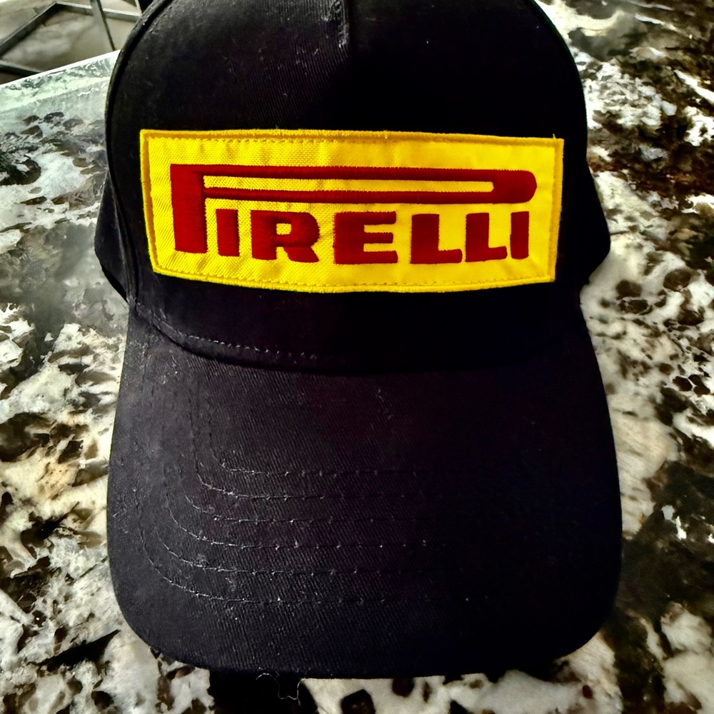 Pirelli Black Cap with Yellow Logo